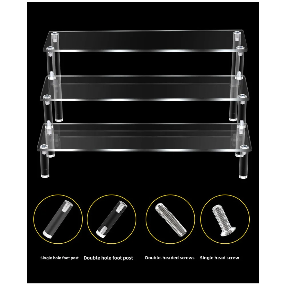 Three Tier Display Stand For Blind Box Collectible Organizing