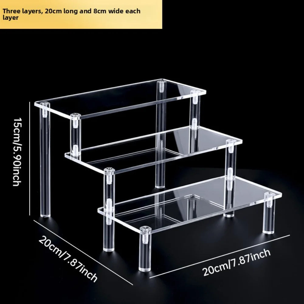 Three Tier Display Stand For Blind Box Collectible Organizing