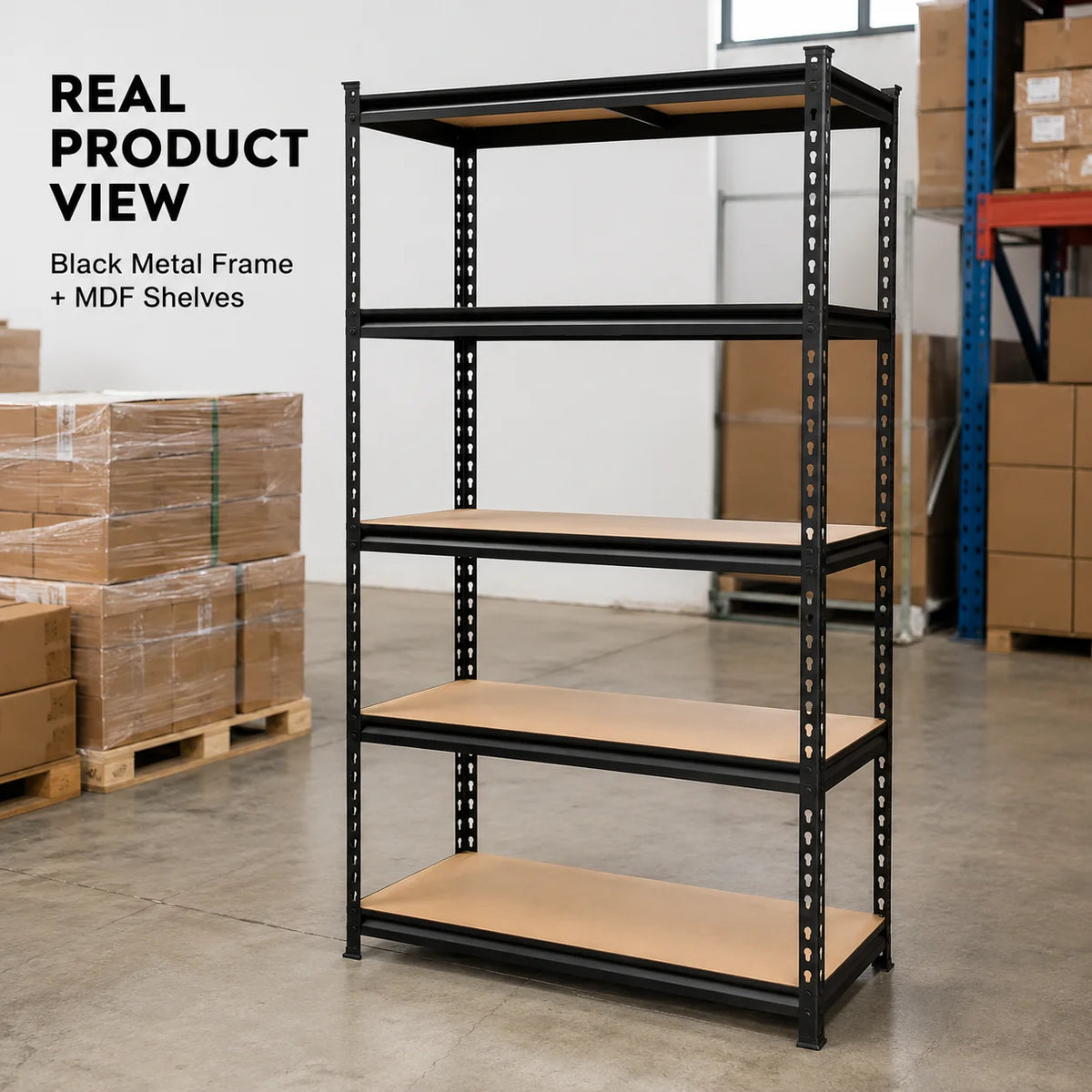Premium Five Tier Steel Garage Heavy Duty Storage Shelving Rack