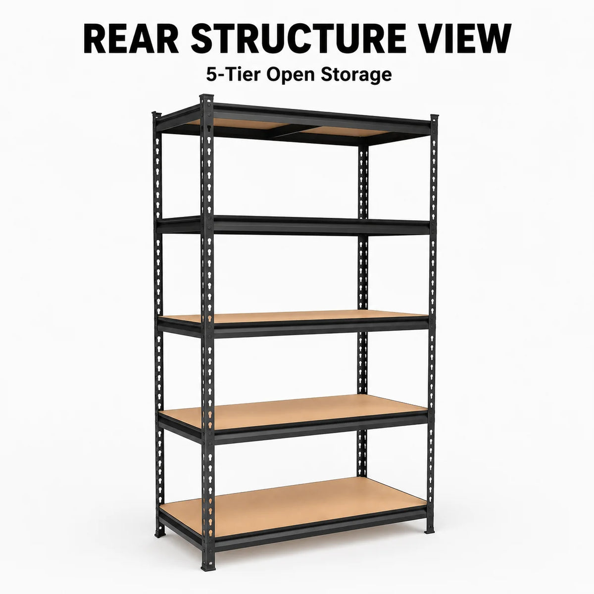 Heavy Duty Adjustable Five Tier Garage Storage Shelving