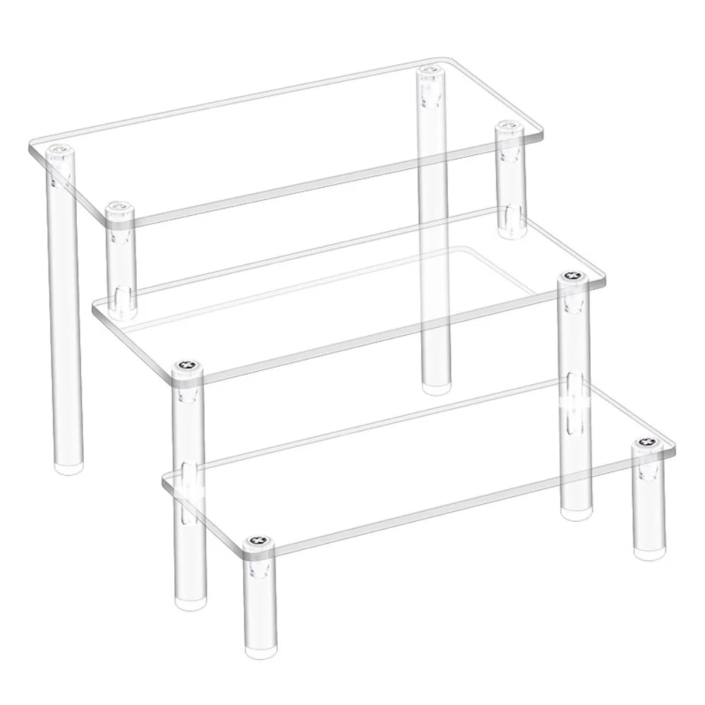 Three Tier Display Stand For Blind Box Collectible Organizing