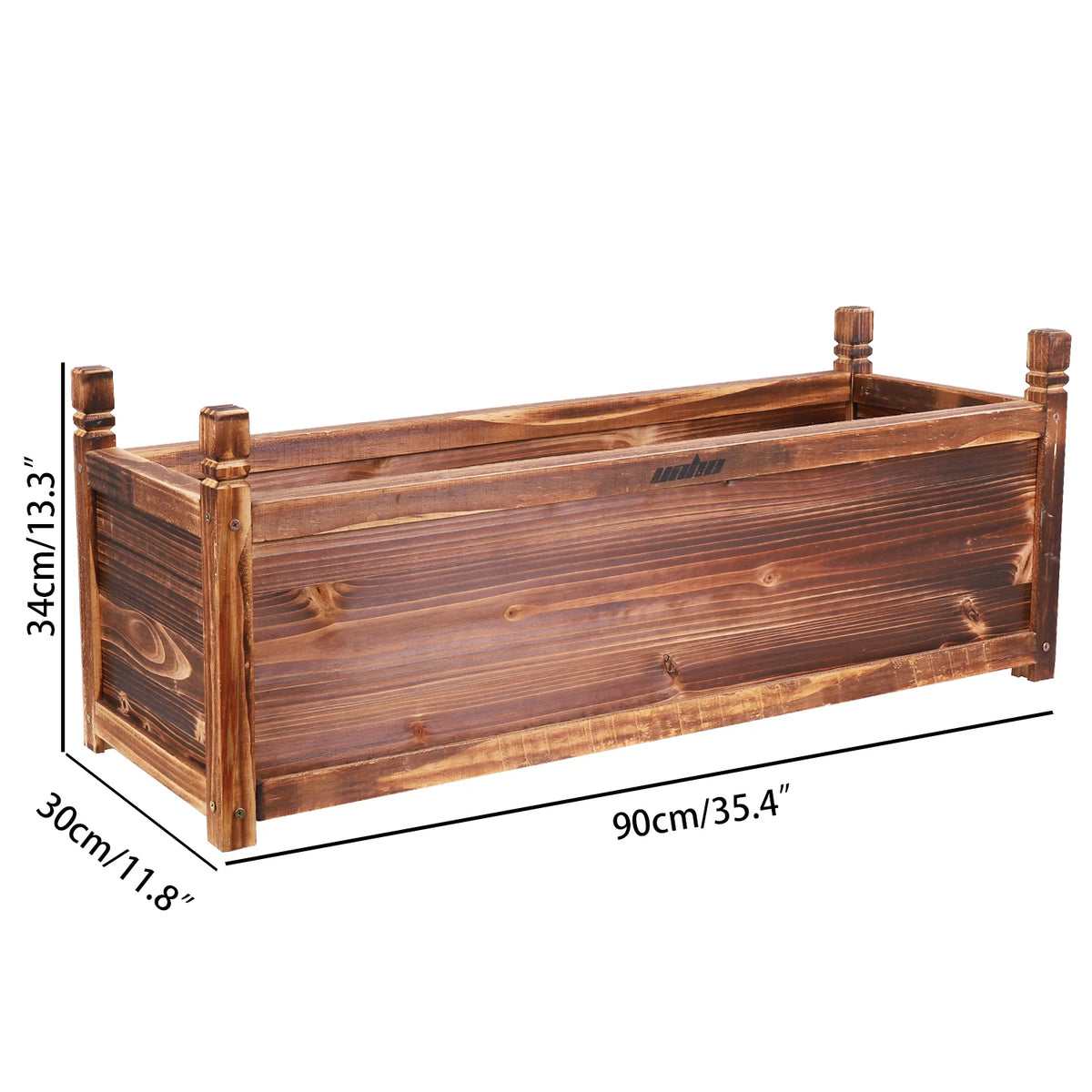 Durable Wooden Raised Flower Bed For Indoor And Outdoor Planting