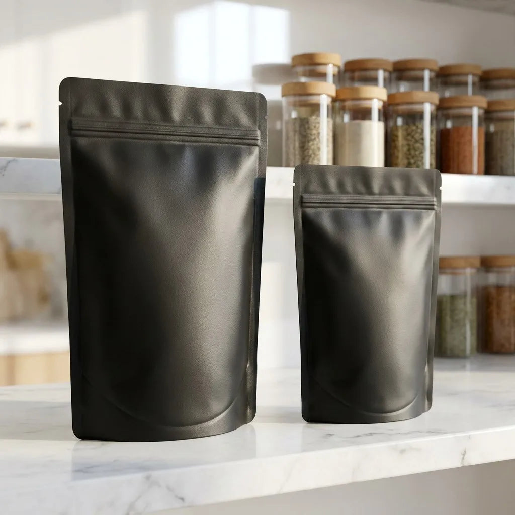 VoluPack Resealable Mylar Bags Aluminum Foil Lined For Coffee Storage