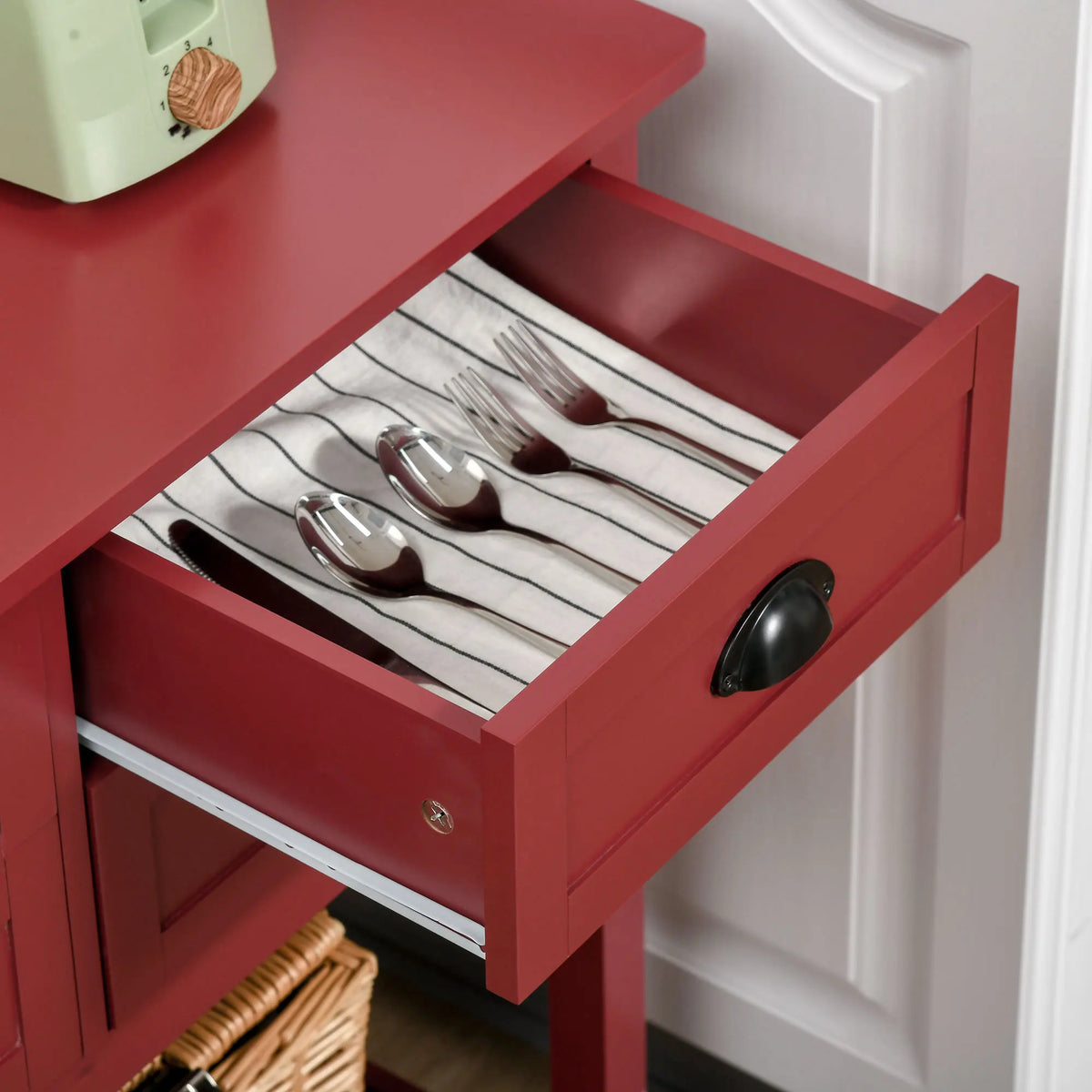HOMCOM Modern Sideboard Buffet Cabinet With Storage Drawers