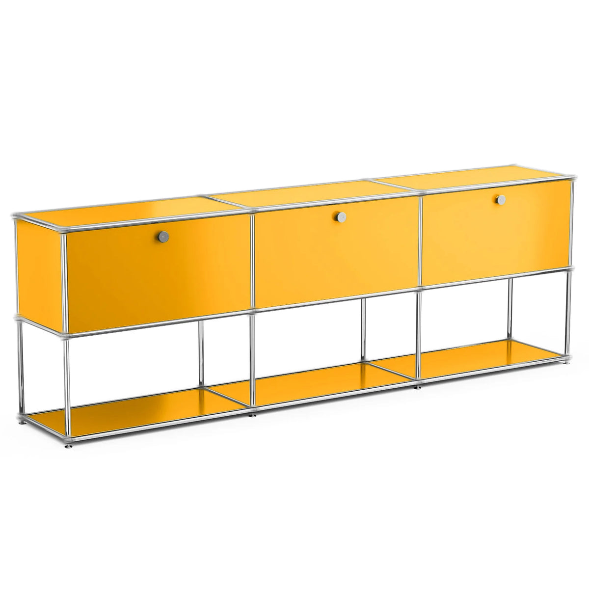Modern Stainless Steel Storage Cabinet TV Stand Console Organizer
