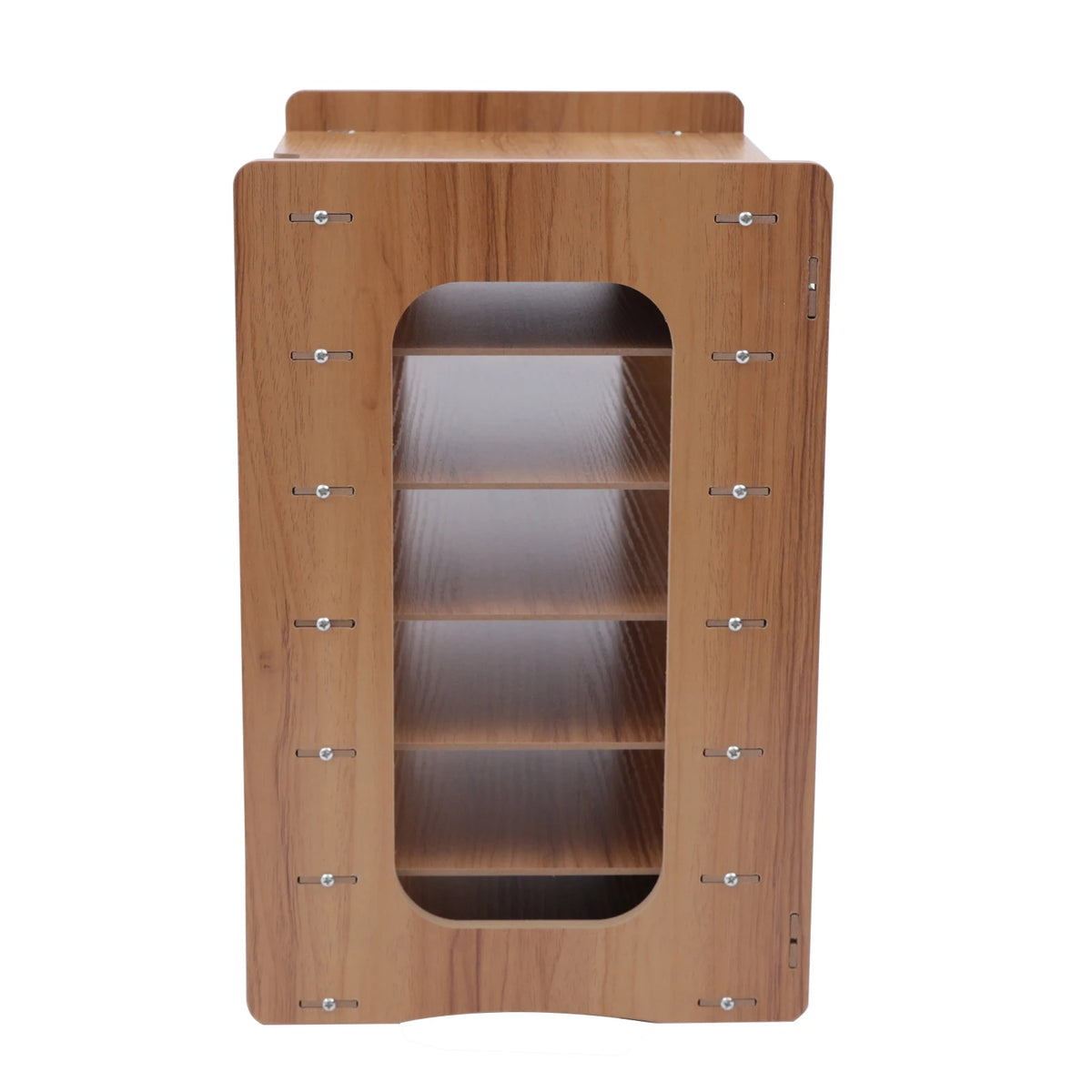Seven Tier Wood Office Desk File Organizer Tray Holder