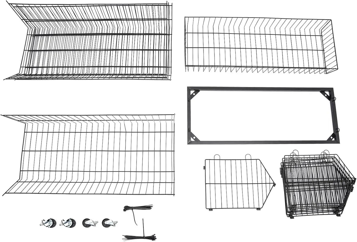 Five Tier Mobile Wire Steel Storage Shelf For Retail And Home