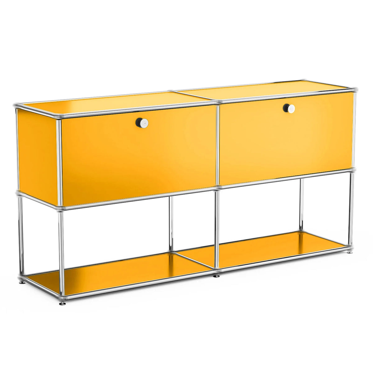 Modern Stainless Steel Storage Cabinet TV Stand Console Organizer