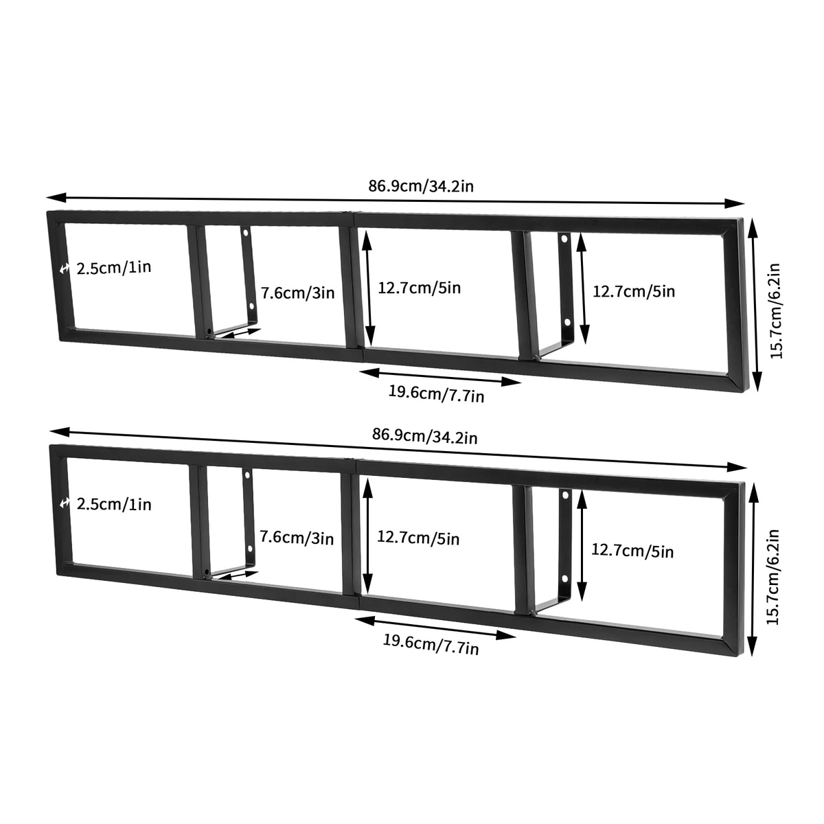 Wall Mounted Metal Media Storage Rack For Cds And Games