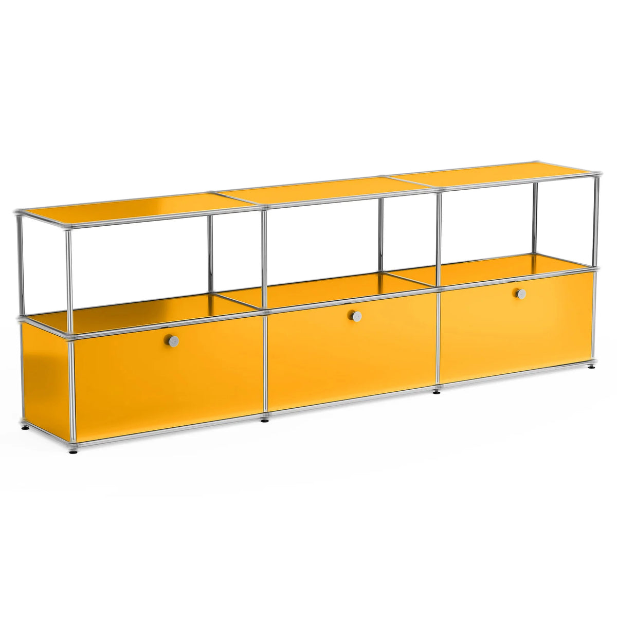 Modern Stainless Steel Storage Cabinet TV Stand Console Organizer