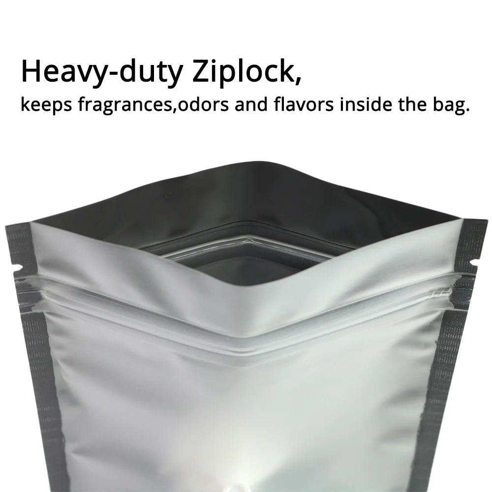 VoluPack Resealable Zip Lock Food Storage Pouches With Frosted Window