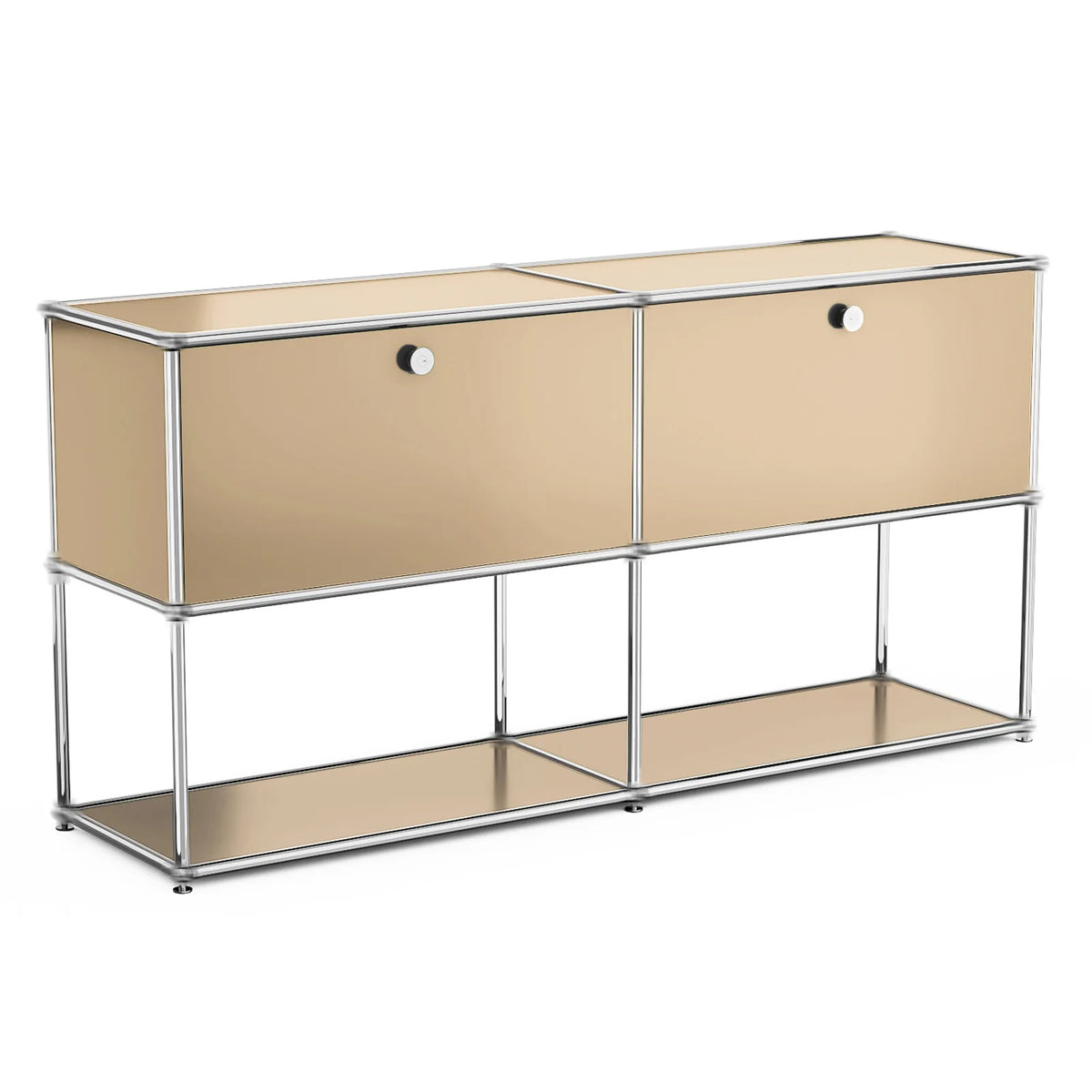 Modern Stainless Steel Storage Cabinet TV Stand Console Organizer
