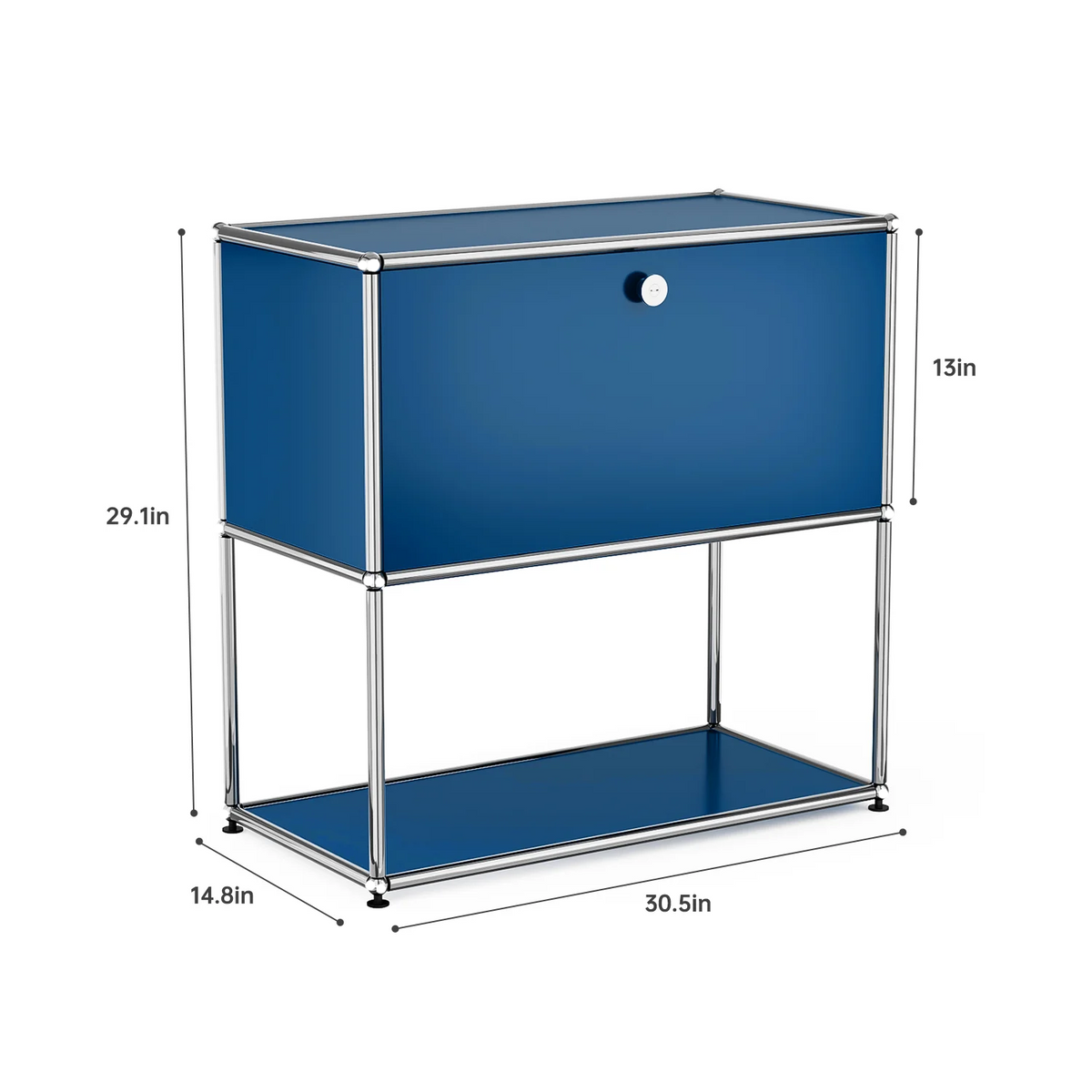 Modern Stainless Steel Storage Cabinet TV Stand Console Organizer