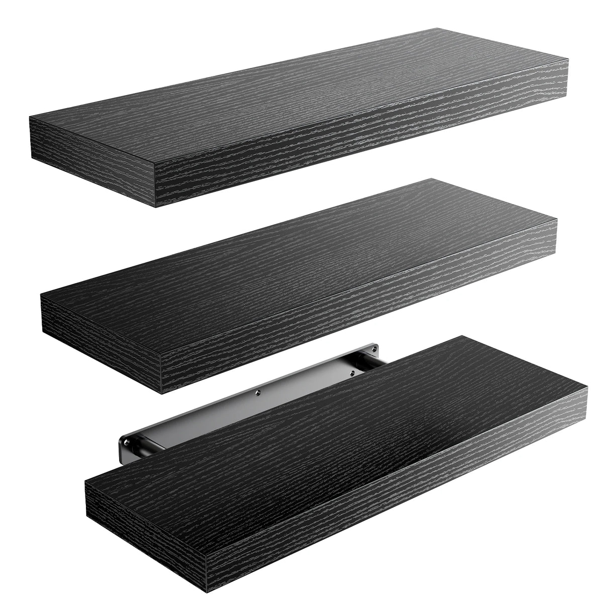 Floating Wall Shelves With Invisible Brackets For Home Decor